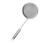 Cuchara de filtro de acero inoxidable 304 con malla fina para desnatar sedimentos de aceite, diseñada para máquinas de leche de soja y uso práctico de separación de aceite de cocina (B-M)