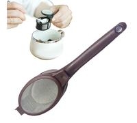 Cuchara de filtro de café - Cuchara de café | Cucharas coladoras de té | Filtros de polvo de mango ergonómico | Filtro de malla fina de 13,5 x 4 x 2,5 cm con mango ergonómico para preparar de té