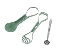 Cuchara de frutas, bolos de frutas de acero inoxidable, cortador de sandía con mango antideslizante para camping, picnic, fiesta, restaurante