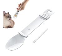 Cuchara de golosinas para gatos, cuchara de alimentación de alimentos húmedos, dispensador de golosinas para mascotas, para después de comer, viajes, premios de aseo en casa, juego de dispensación de