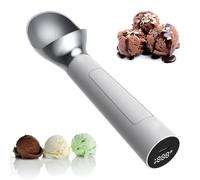 Cuchara de helado calentada, cuchara de postre de calentamiento automático, pantalla LED, impermeable IP67, control de porciones de precisión para los amantes del catering y helados, capacidad de 2