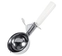 Cuchara de helado - Cuchara práctica de helado de fruta de acero inoxidable con mango de plástico Herramienta de cocina (Color : White-8cm)