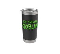 Cuchara de helado verde Goblin Funny Soft Serve Gelato Shop Scoop Vaso térmico de acero inoxidable de doble pared