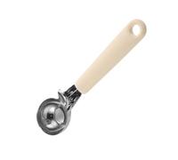 Cuchara de hielo de metal,Cuchara ergonómica antideslizante con gatillo - Cuchara de galletas de acero inoxidable - Para Sundae, Sorbete, Frutas, Pastelería, Postre, Cocina, Uso Comercial, Servicio,
