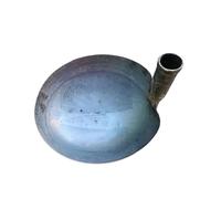 Cuchara de hierro para limpieza de estiércol con ergonómico para eliminar lodos rebeldes de desagües y estanques Cuchara para quitar obstrucciones