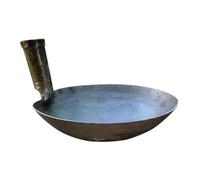 Cuchara de hierro para limpieza de estiércol con ergonómico para eliminar lodos rebeldes de desagües y estanques Cuchara para quitar obstrucciones