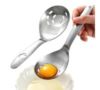 Cuchara de machacador de patatas, 2 unidades, acero inoxidable | Cuchara versátil para machacador de patatas para uso diario, regalo para el hogar, cocina, jengibre, ajo