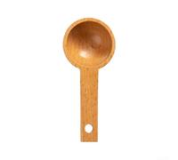 Cuchara de madera marrón de 15 ml, 10,3 cm de longitud, ligera