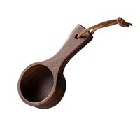 Cuchara de madera - medida de madera natural, longitud 12 cm | té de condimento para macetas de grano de polvo molido, utensilio de cocina que permite una porción