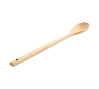 Cuchara de madera para remover con mango extendido para manipular alimentos calientes en utensilios de cocina grandes sin contacto con las manos con el calor (caqui)