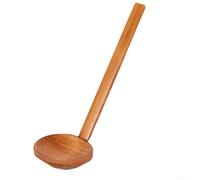 Cuchara de madera ranurada para sopa de ramen y fideos diseñada para recoger y drenar fácilmente de cuencos profundos y ollas (sopa de tortugas)