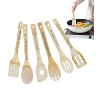 cuchara de madera suave - cucharas grandes para servir | 3x7,5 cm, cucharón de cocina con mango ergonómico, utensilio de cocina con acabado liso, utensilios de, cuchara de para chefs cas