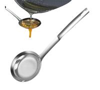 Cuchara de malla fina pegajosa - Cuchara de collanche de malla | Cucharas de columna de acero inoxidable con mango | Tornillos para freír el colador | Rotura de comida para el hogar para fideos, grasa