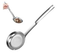 Cuchara de malla fina pegajosa - Cuchara de collanche de malla | Cucharas de columna de acero inoxidable con mango | Tornillos para freír el colador | Rotura de comida para el hogar para fideos, grasa