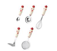 Cuchara de mano ergonómica/compactadores de barro/separador de huevos/batidor de cocina, accesorios de cocina, mezclador de café, batidor de mano ergonómico
