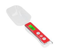 Cuchara de medición electrónica 500g/0.1g Cuchara de escala digital Cuchara de pesaje electrónica de cocina con pantalla LCD para cocinar café Hornear Harina de arroz Especias(rojo)