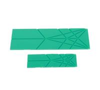 Cuchara de medición plana magnética 3 en 1 cocina grande y pequeña (Verde)