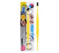 Cuchara de oreja de cabeza doble - limpiador de reutilizable en forma de | Masaje portátil de restos de oído con mango ergonómico, aplicación para amigos, socios y atención práctica