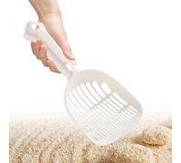 Cuchara de para gatitos | Tamiz de para gatos | Pala ergonómica de mango largo para limpieza eficiente del hogar y casa fácil de recoger para gatitos de interior