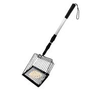 Cuchara de para gatos metálicos, paisaje de la | Pollo Scooper con pala profunda | Tamiz elástico para gallineros de para animales domésticos