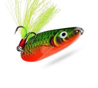 Cuchara de pesca de metal de 4,5 cm, 11 g, diseñada para una cobertura profunda y lanzamientos largos para lubina, lucio, perca tanto en agua dulce como salada (B)