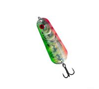 Cuchara de pesca de metal realista con patrones 3D, plantilla de natación ondulada para trucha, lucioperca, señuelo de fundición larga, pesca en barco en la orilla del mar, 72 mm, 19 g (A5 - (redondo