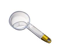 Cuchara de porción de arroz, de plástico de 180 ml, cuchara transparente (Transparente)