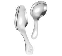 Cuchara de Postre Infantil 2 Piezas de Acero Inoxidable 304 Plata