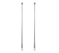 Cuchara de reactivo de muestreo de laboratorio micro, 2PCS 20cm 2 en 1 Cuchara de laboratorio Espátula de laboratorio de metal Espátula de mezcla de doble cabeza para polvos, tapa de gel