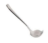 Cuchara de salsa, salsa de acero inoxidable cuchara de llovizna con spout azúcar para cocinar herramienta de utensilios para platos decorativos, pastel, café