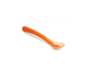 Cuchara de silicona naranja Suavinex