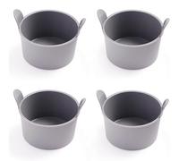 Cuchara de silicona para huevos - Copa de silicona para cazador furtivo | Juego antiadherente de 4 quemadores de huevos escalfados para freidora de aire, horno, microondas