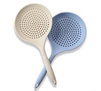 Cuchara de silicona resistente al calor diseñada para cocinar y colar (2 piezas)