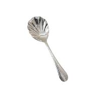Cuchara de sopa de fácil limpieza con cabeza de concha para servir, utensilios de cocina para gachas de postre, utensilios de concha natural