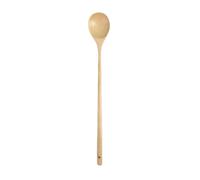 Cuchara de sopa de madera de mango largo de 13 pulgadas, para cocinar revolviendo té de miel, mezclar sopa, cocinar y revolver (madera 33 cm)