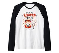 Cuchara de Sopa de Tomate You'Re My Souper Dad Camiseta Manga Raglan