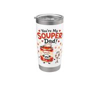 Cuchara de sopa de tomate "You're My Souper Dad" Vaso térmico de acero inoxidable de doble pared