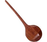 Cuchara de sopa japonesa de madera natural, cucharón para ramen chino, coreano, cucharas de sopa asiáticas pequeñas para cocinar