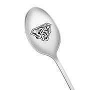 Cuchara de sopa para papá, regalo de cumpleaños grabado, cucharas de té con texto en inglés "Daddy Apreciate Ice Cream Postre Tenedores de jubilación, cuchara de Navidad Y3FQSZ (A)