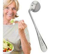 Cuchara de tenedor de codo, tenedor en ángulo, cuchara curvada para autoalimentación, utensilio de alimentación para ancianos para una cena cómoda y cómoda para adultos discapacitados y personas