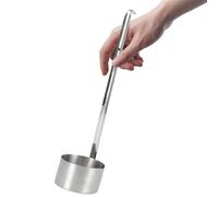 Cuchara de vino Cuchara de medida de vino de acero inoxidable Cuchara de mango largo Cuchara de verter de cerveza Cuchara de salsa a prueba de herrumbre Cuchara de servir Cuchara(500 ml)