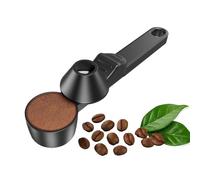Cuchara dosificadora de café, cuchara dosificadora de dosificación, cuchara dosificadora para café y té, cuchara dosificadora para café y té, mini cuchara de espresso con diseño de embudo (1 unidad)