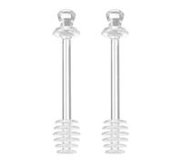 Cuchara Dosificadora De Miel | 2X Mezclador De Miel - Utensilios de Cocina Varilla Transparente Para Mezclar, Servir y Recoger Sirope Bebidas en Botes y Recipientes
