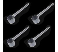 Cuchara dosificadora de proteínas en polvo, 4 unidades, cuchara dosificadora transparente con escala de 2 g, 3 g, 4 g, 5 g, básculas medidoras, cucharas medidoras, cucharas dosificadoras para cocinar,