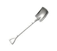 Cuchara en forma de cuchara, cuchara de helado de acero inoxidable, cucharas de té resistentes a las manchas, juego de cucharas de cuchara de larga duración, cubiertos fáciles