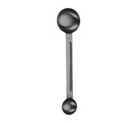Cuchara ergonómica de doble punta con escala para cocinar con precisión medidas para hornear cuchara de café de acero inoxidable