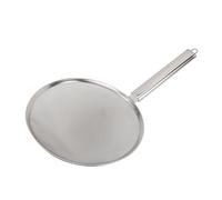Cuchara espumadera de acero inoxidable colador de alimentos de malla fina resistente al calor mango antideslizante altamente eficiente para freír cocinar sopa y guisar acero (30 cm/11,8 pulgadas)