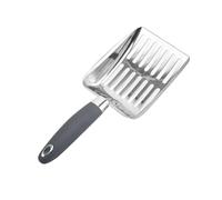 Cuchara gruesa para arena para gatos, pala para residuos de arena, herramienta de limpieza ahuecada, práctica pala de comida para gatos, cuchara de arena para gatos, cuchara de arena para gatos con