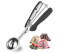 Cuchara Helado, Sacabolas Helado, 5cm, Material de acero inoxidable 304, adecuado para helado, pulpa de fruta, albóndigas, pasteles, masa y bolas de arroz, etc