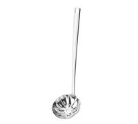 Cuchara larga para sopa - Cuchara de cocina de acero inoxidable, herramienta de preparación de comidas con agarre ergonómico para el hogar, restaurante, camión de comida, comercial
